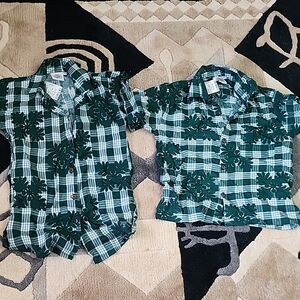 Aloha Green PALAKA DRESS Hawaiian Ohana Ulu Quilt Print